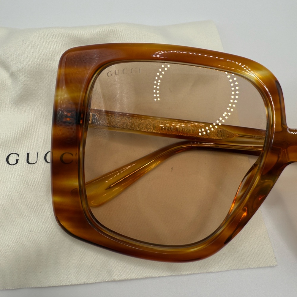Authentic Gucci Havana Honey Sunglasses - Picture 5 of 5